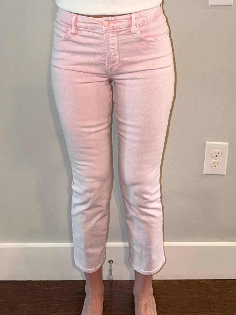 Good American Skinny High-Rise Pink Jeans for Women